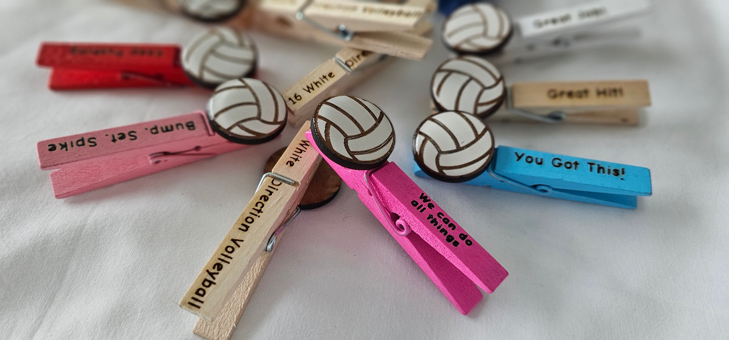 Volleyball Spirit Pins