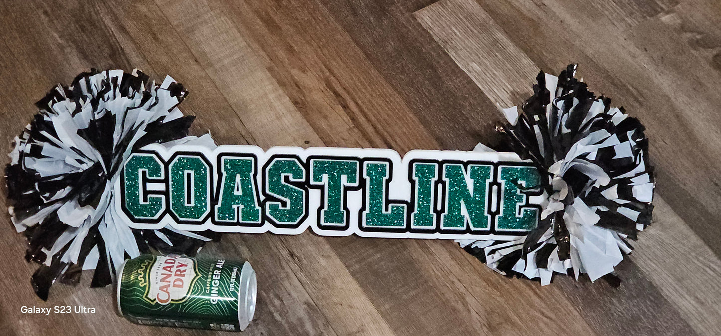 Small Cheer Spirit Stick Personalized with logo