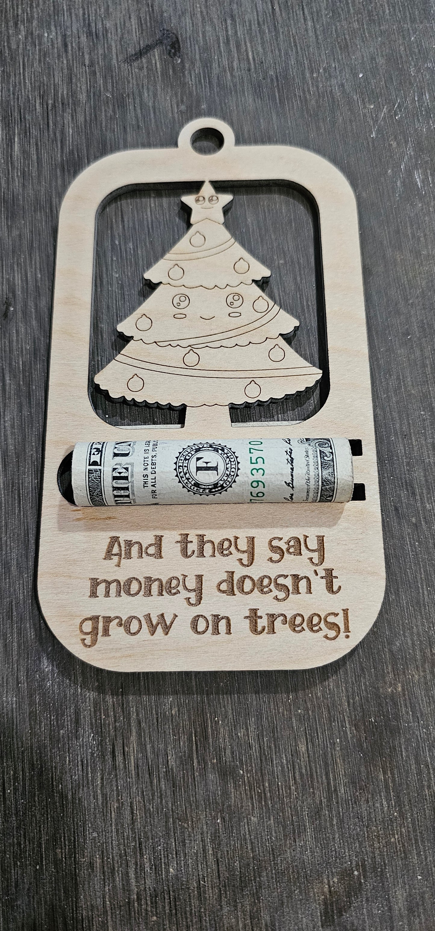 Christmas Cash Ornament- Christmas Tree, Snowman, Reindeer, Grinchmas Money Holder Ornament,Holiday Money Holder, Christmas Money Gift