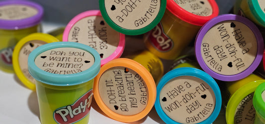 Valentine's Day Valentine Class / Team Gift Play-doh Classroom Treat box Gift