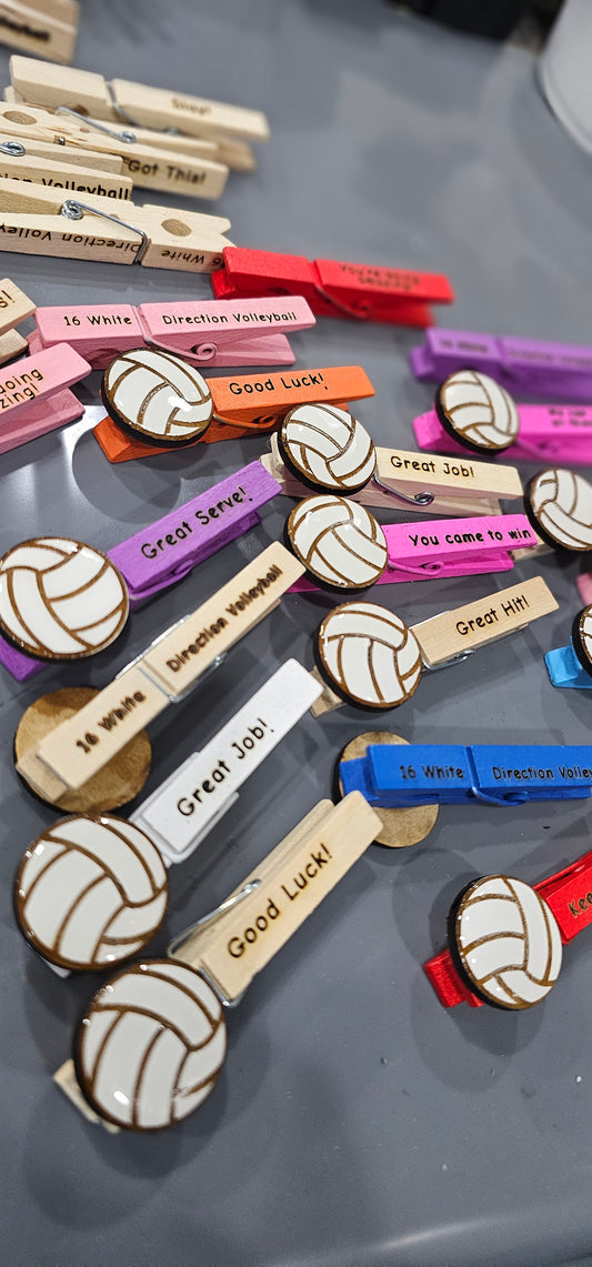 Volleyball Spirit Pins